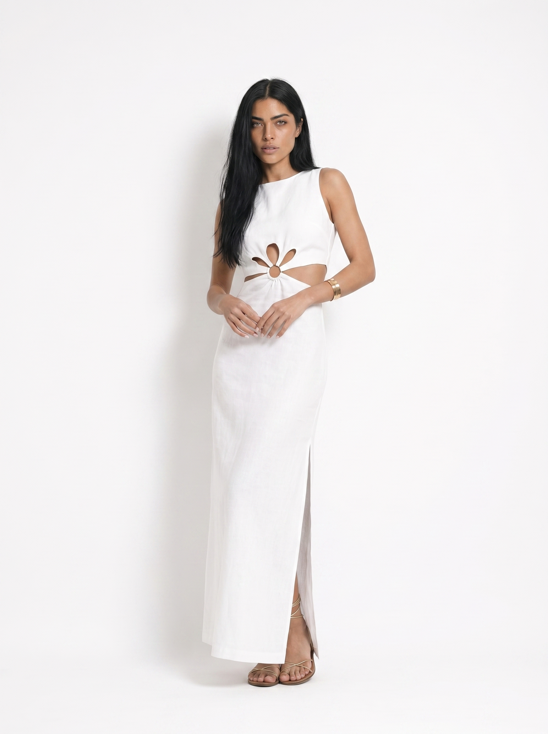 Flora Dress — White