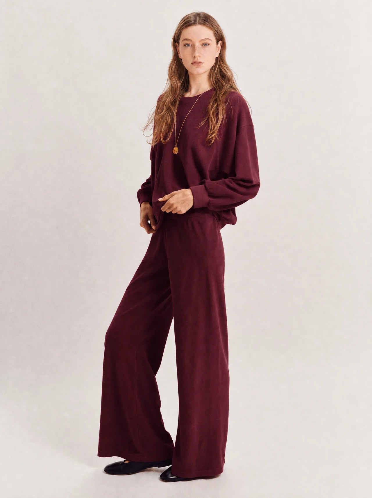 The Velour Set — Burgundy