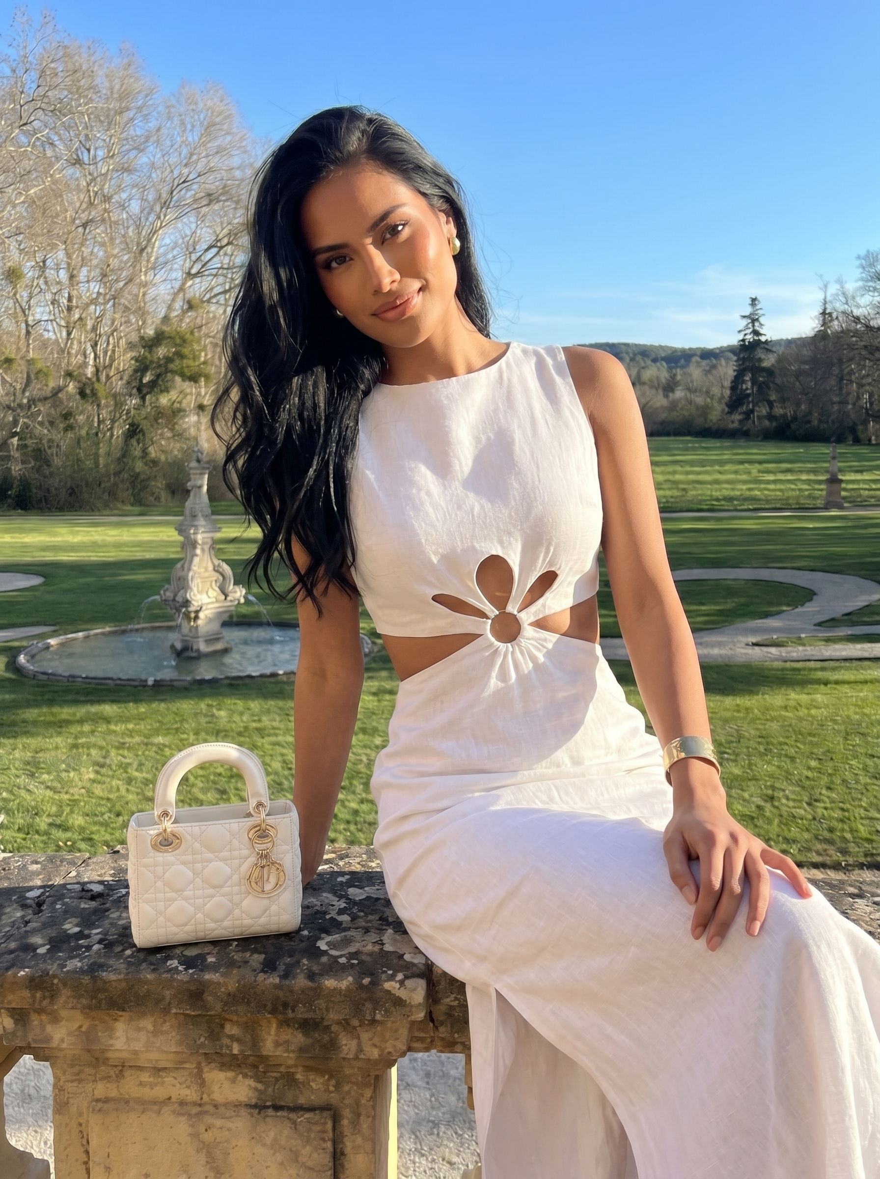 Flora Dress — White