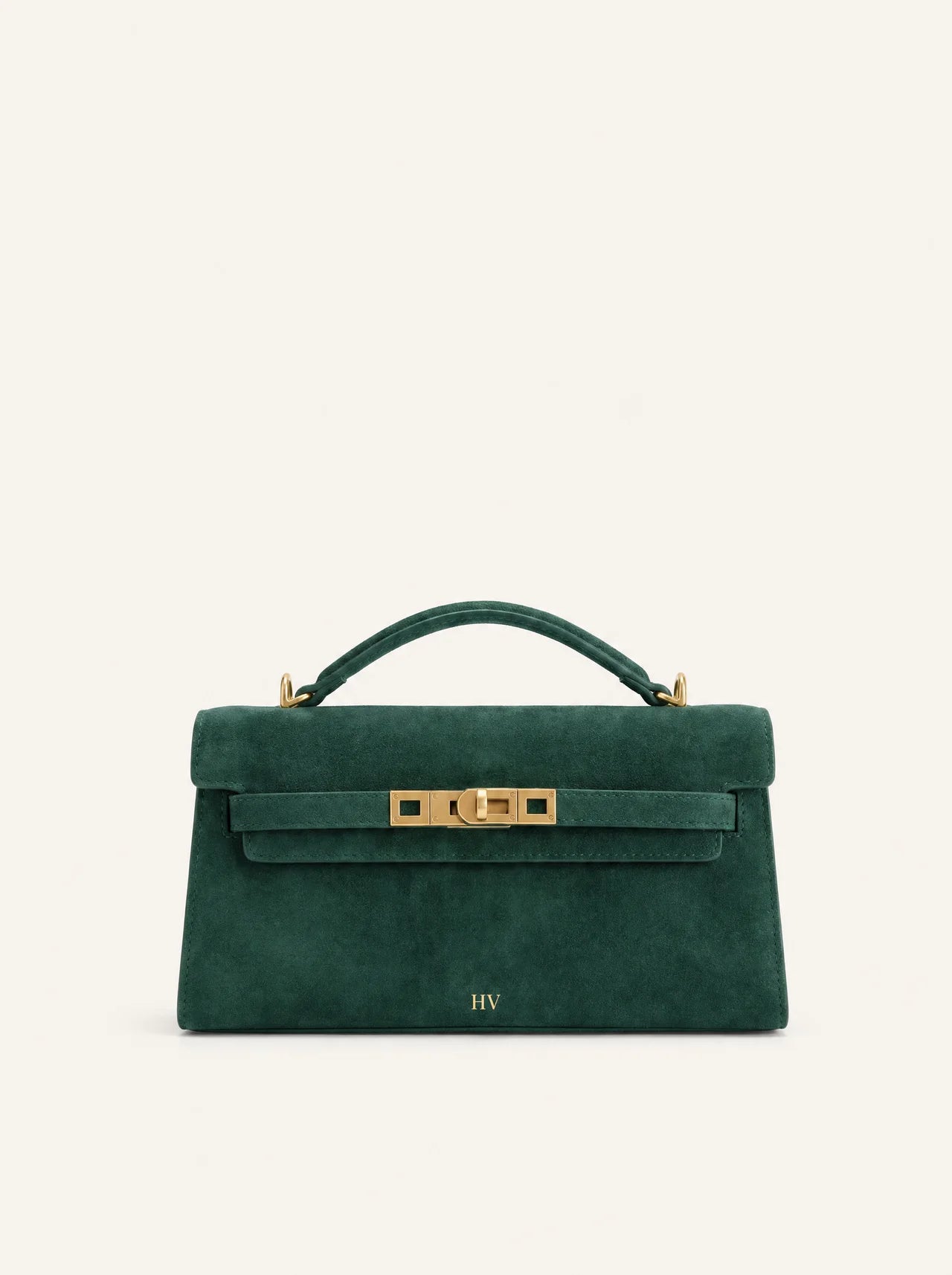 Solène Top Handle Bag — Forest Green