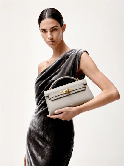 Solène Top Handle Bag — Gris