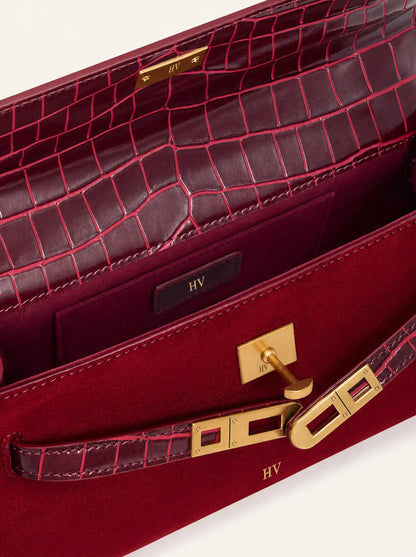 Solène Top Handle Bag — Crimson