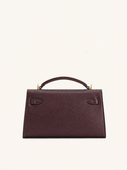 Solène Top Handle Bag — Bordeaux