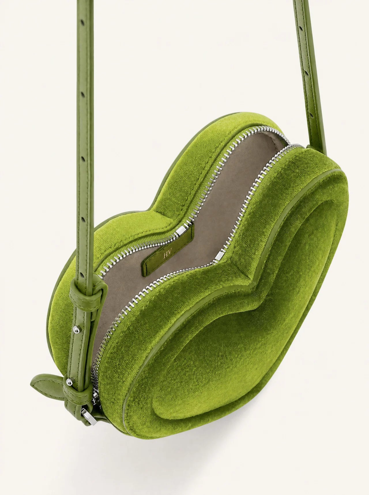 The Violette Heart Bag — Emerald