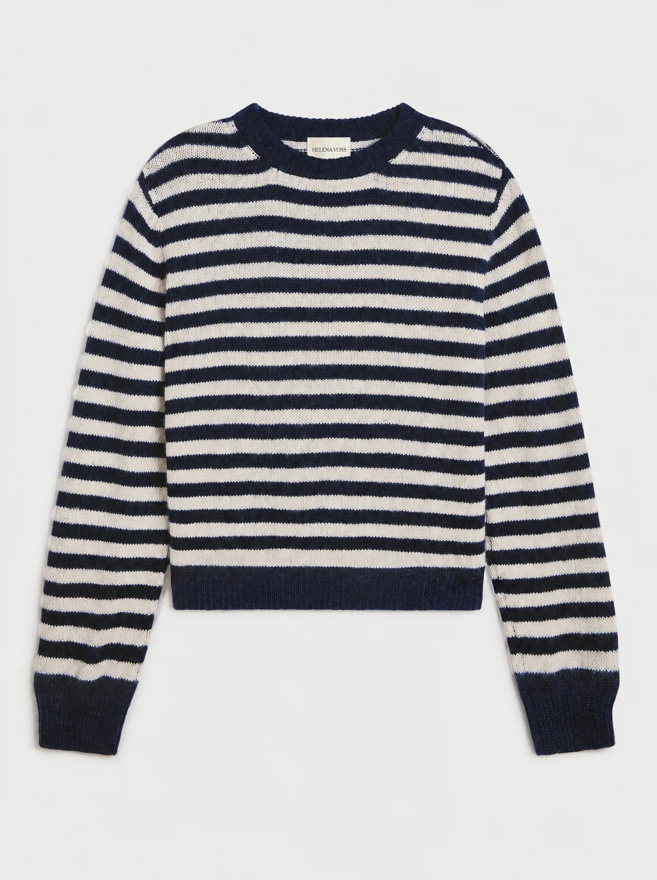 The Bretagne Pullover — Navy Stripe