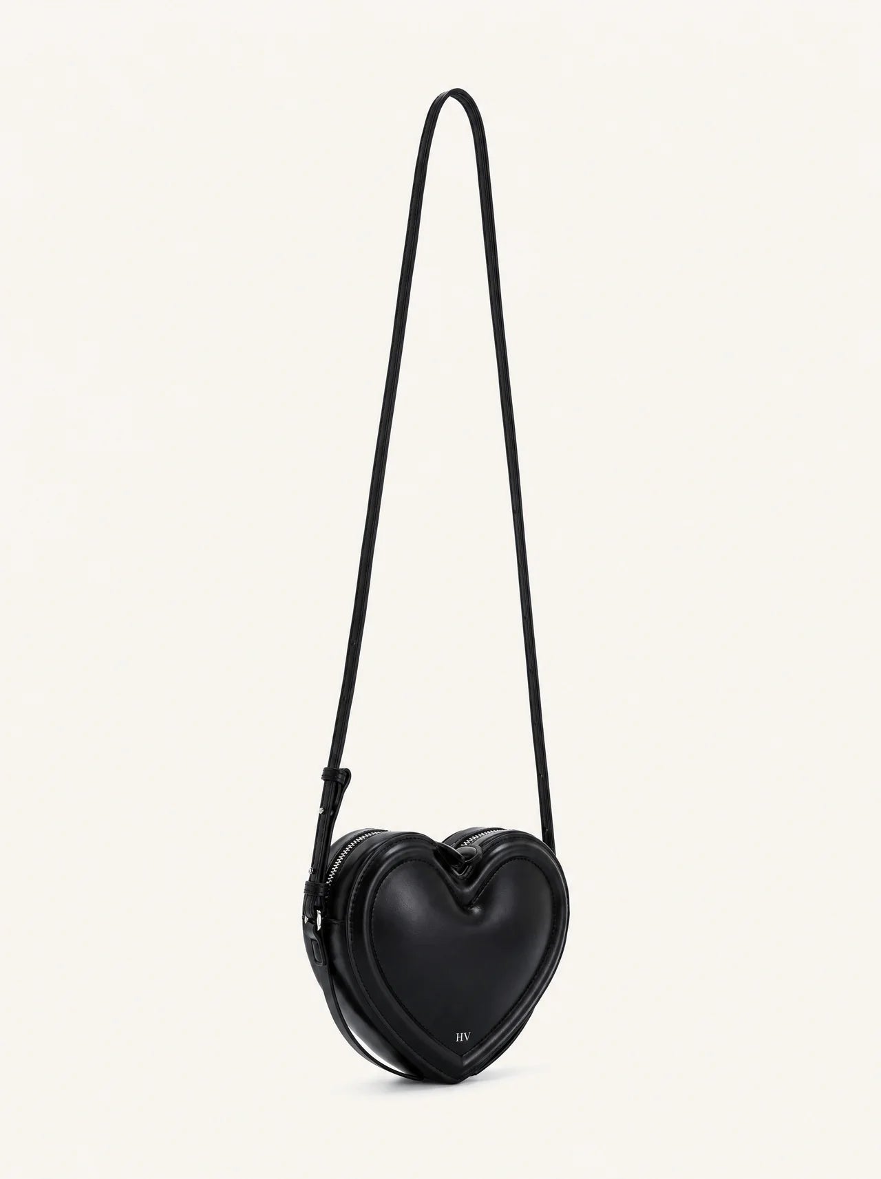 The Violette Heart Bag — Noir