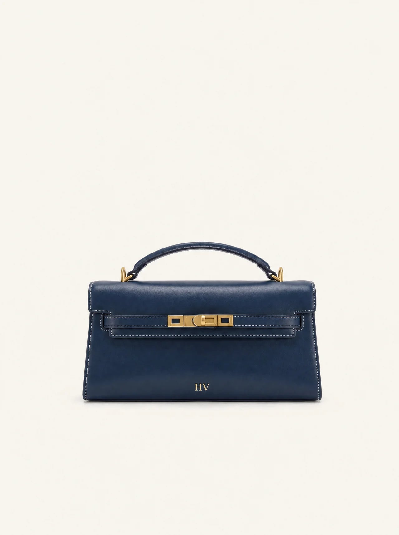 Solène Top Handle Bag — Navy