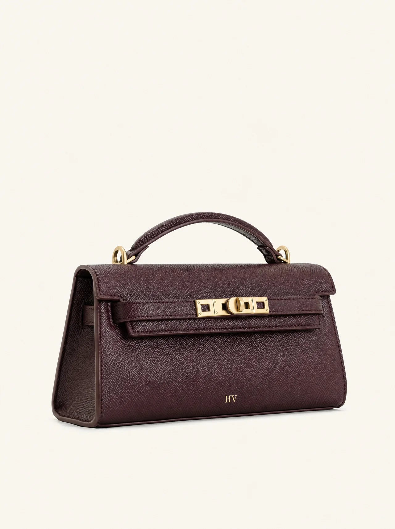 Solène Top Handle Bag — Bordeaux