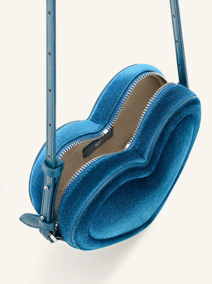 The Violette Heart Bag — Cobalt