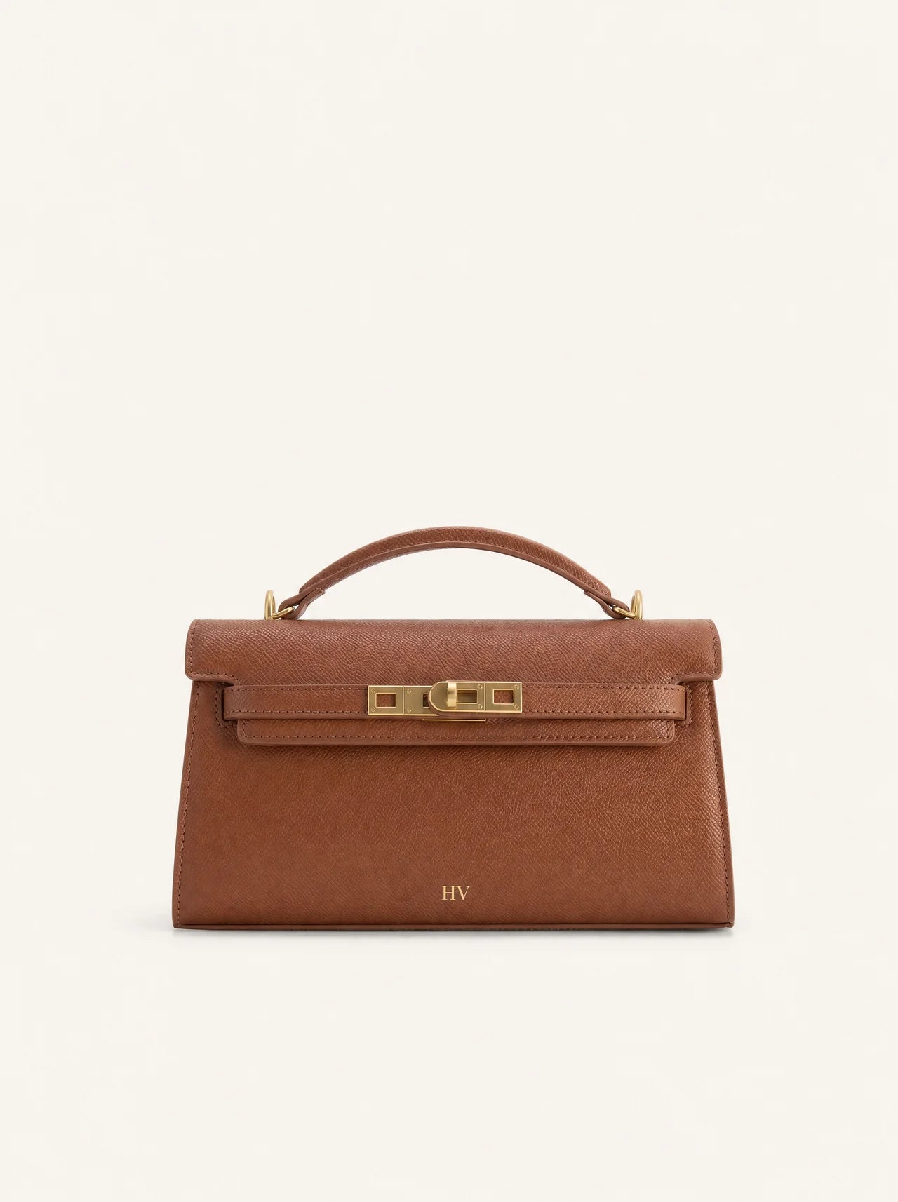 Solène Top Handle Bag — Caramel