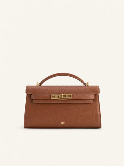 Solène Top Handle Bag — Caramel