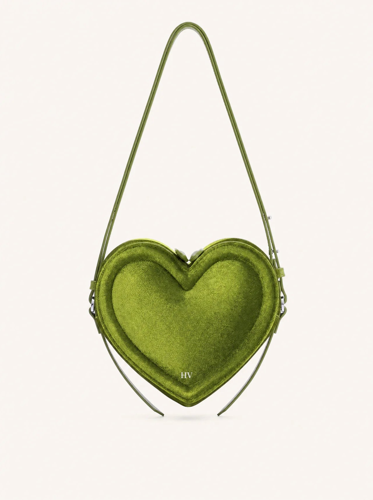 The Violette Heart Bag — Emerald