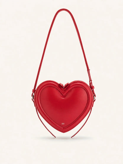 The Violette Heart Bag — Rouge