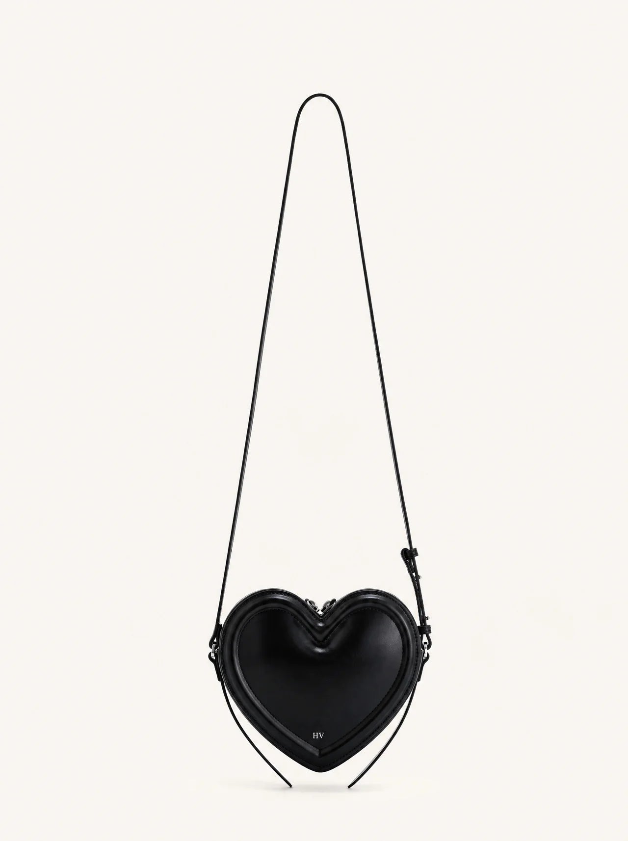 The Violette Heart Bag — Noir