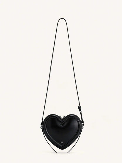 The Violette Heart Bag — Noir