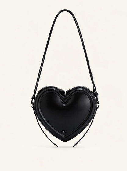 The Violette Heart Bag — Noir