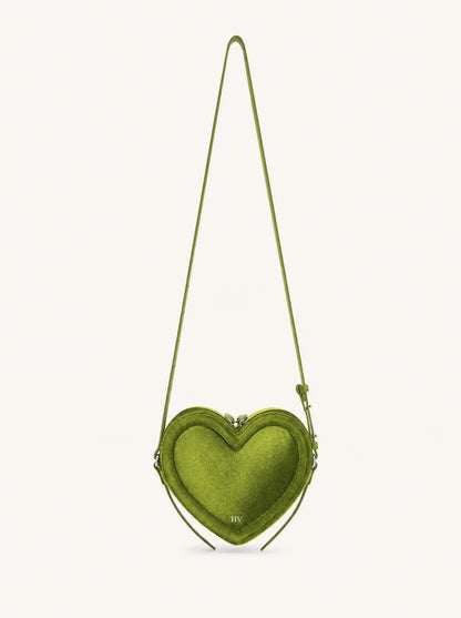 The Violette Heart Bag — Emerald