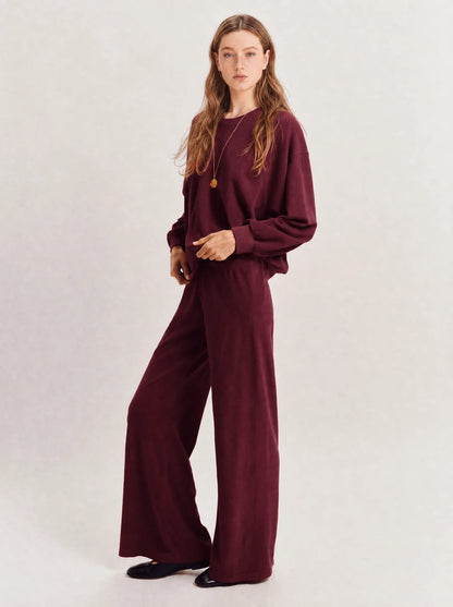 The Velour Set — Burgundy
