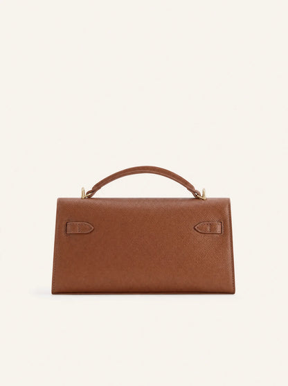 Solène Top Handle Bag — Caramel