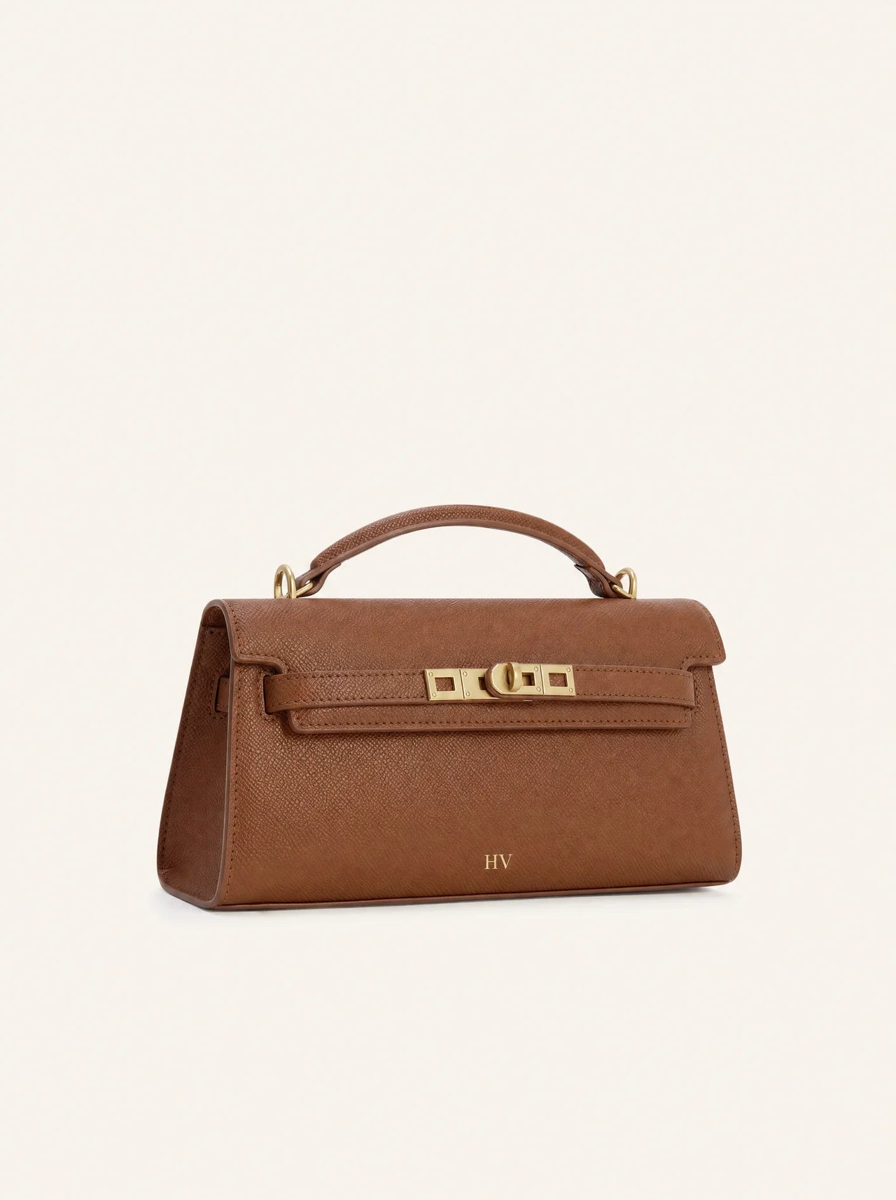 Solène Top Handle Bag — Caramel