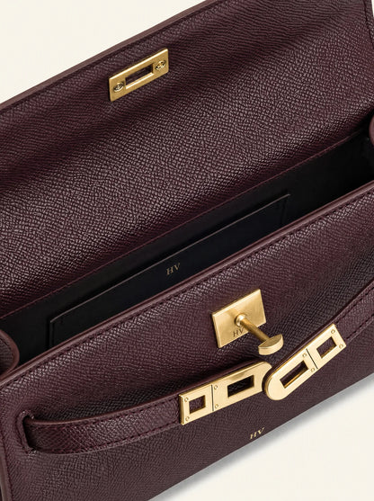 Solène Top Handle Bag — Bordeaux