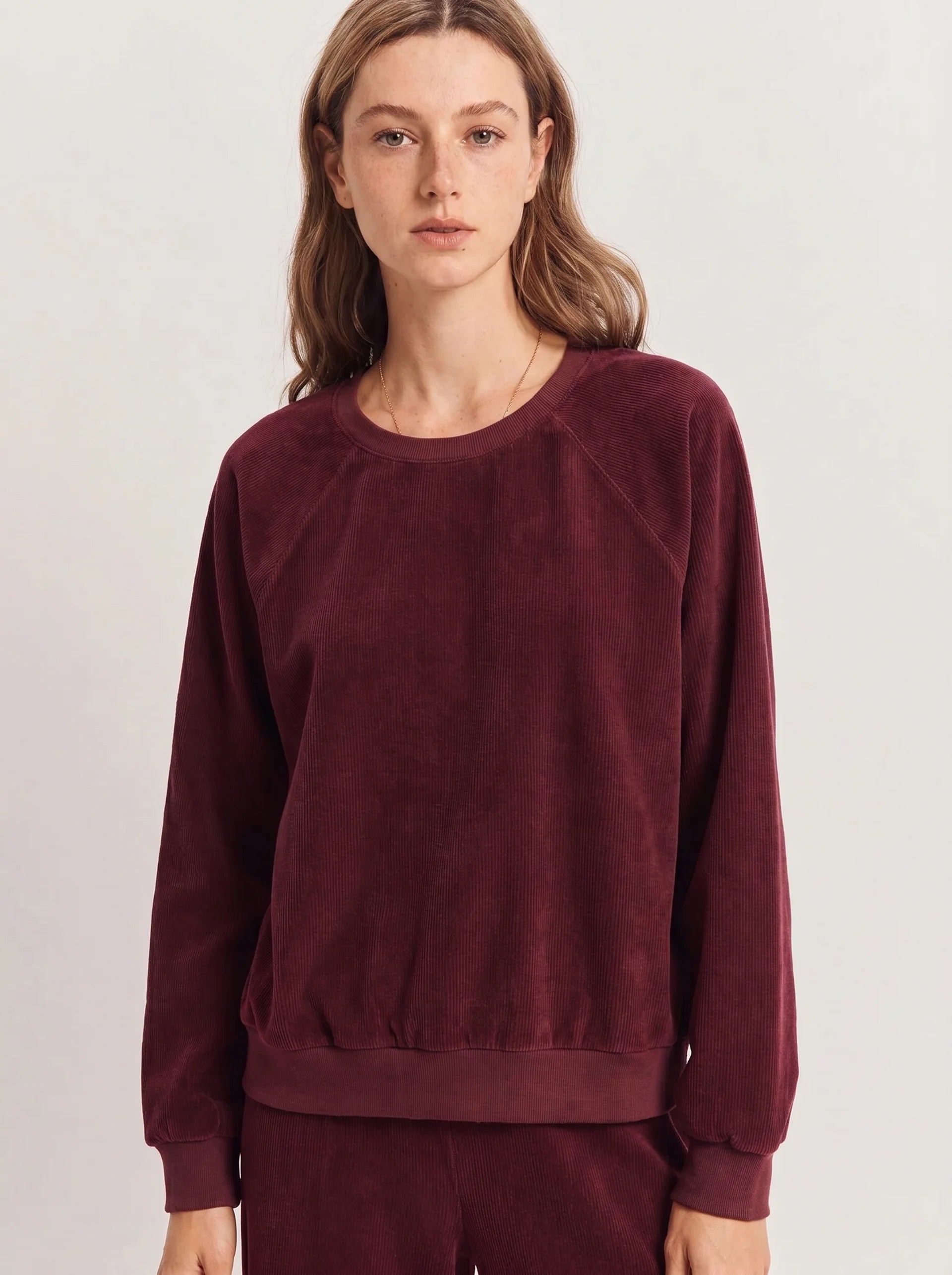 The Velour Set — Burgundy
