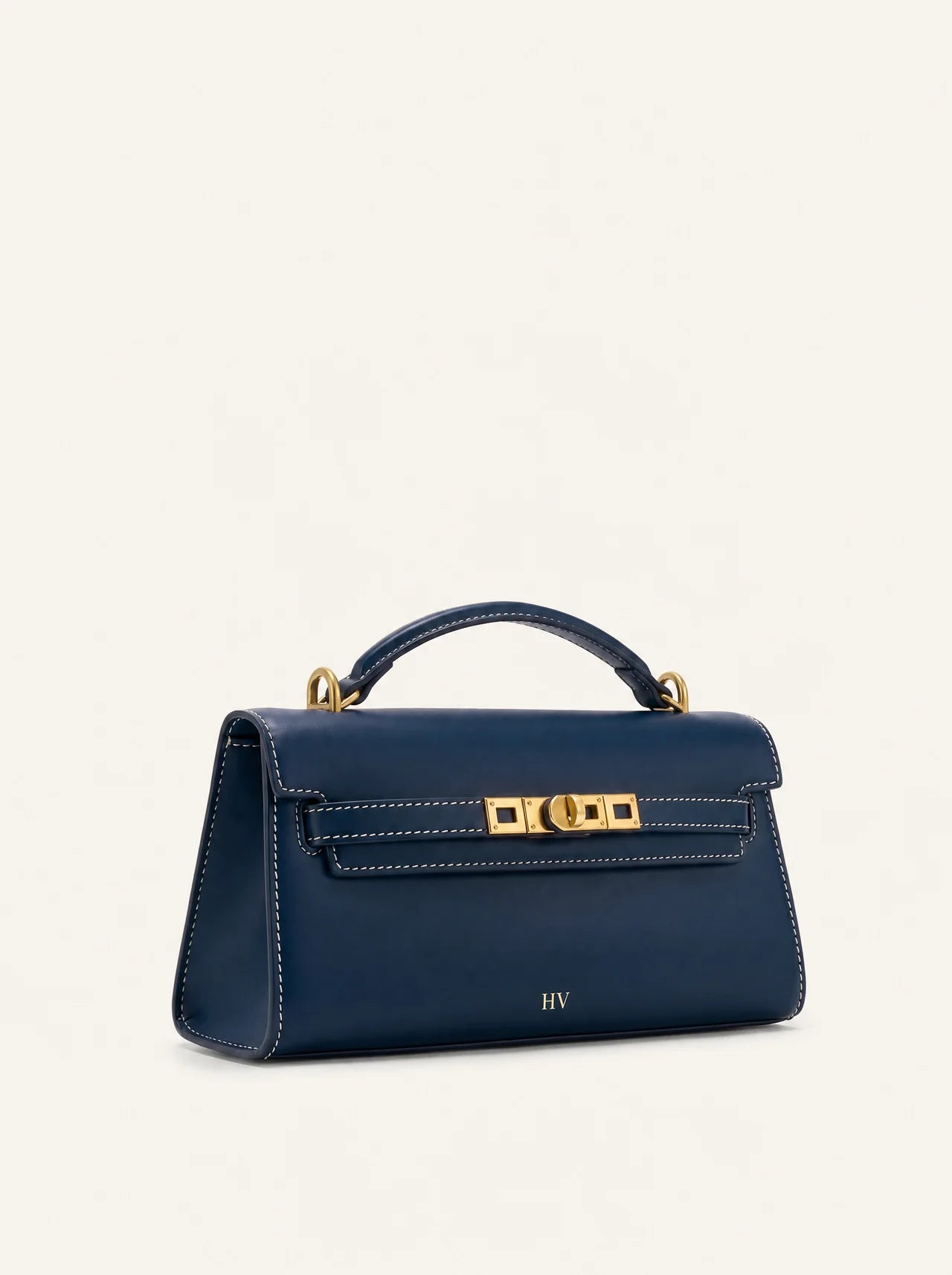 Solène Top Handle Bag — Navy