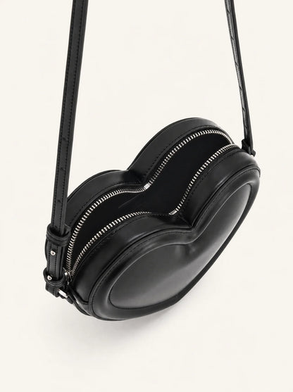 The Violette Heart Bag — Noir