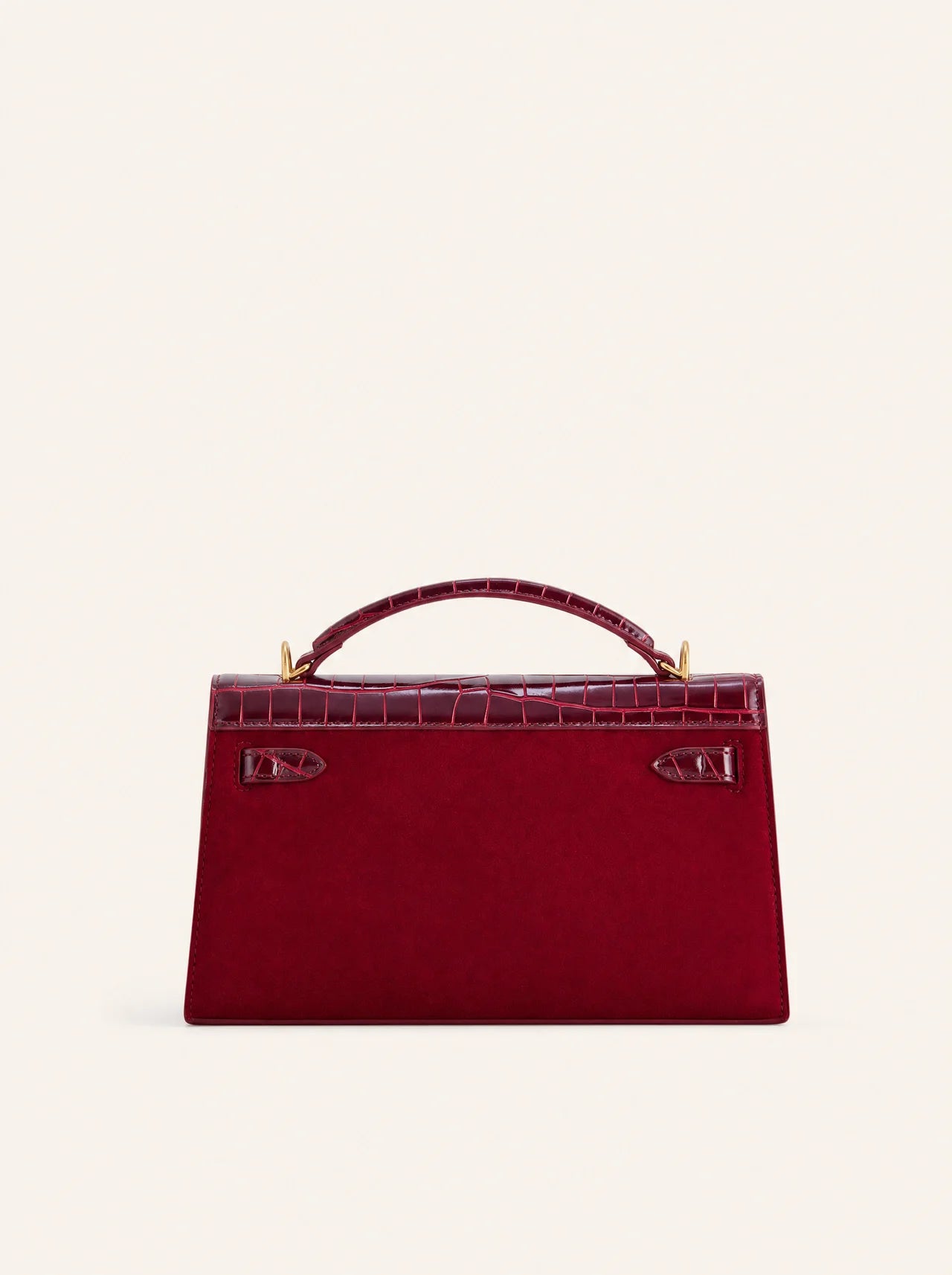 Solène Top Handle Bag — Crimson