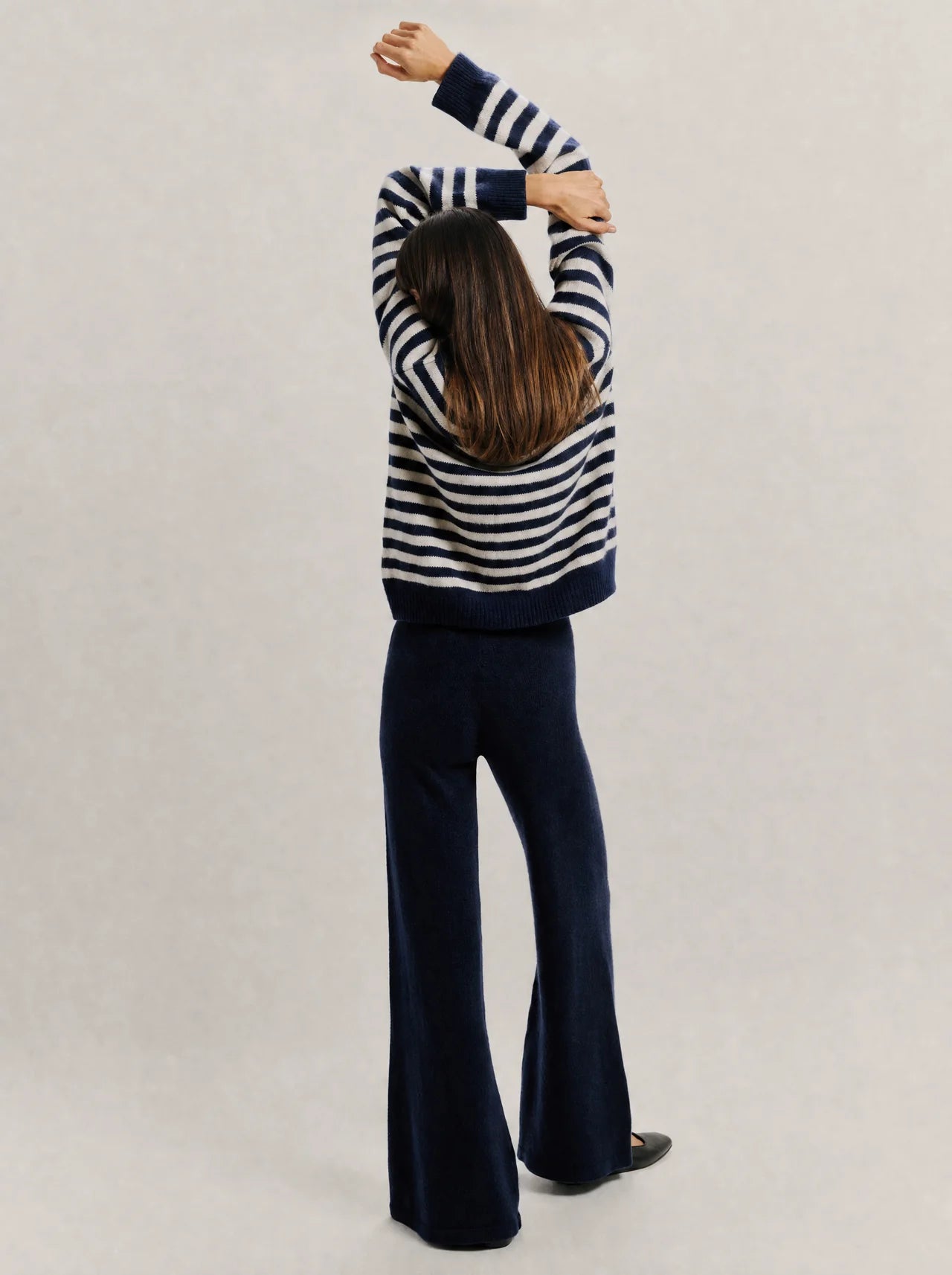The Bretagne Pullover — Navy Stripe